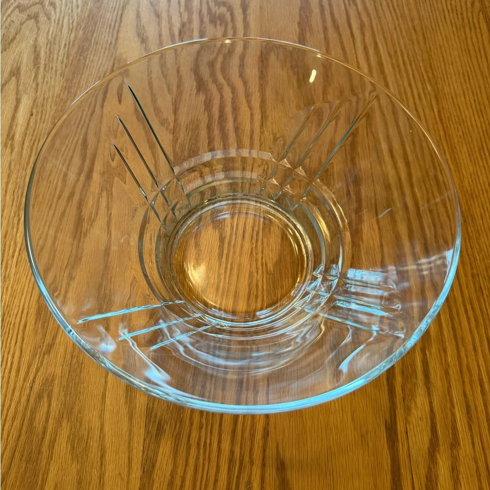 Vintage Luminarc USA Clear Glass Serving Bowl